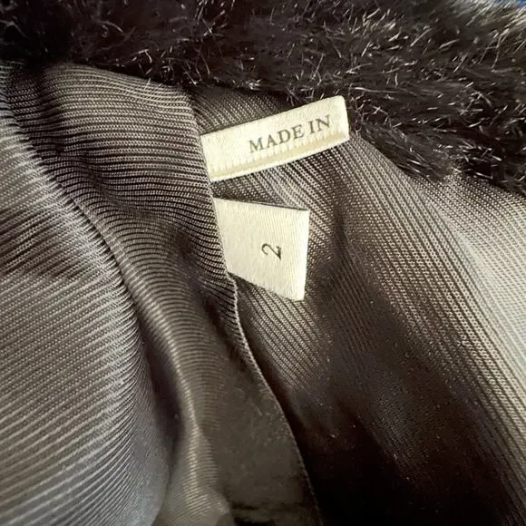 Sandro Fauny Faux Leather Leather Jacket Black - Picture 10 of 12